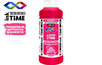 Чернила Пищевые InkTIme, Magenta (Пурпурный) 100 мл.