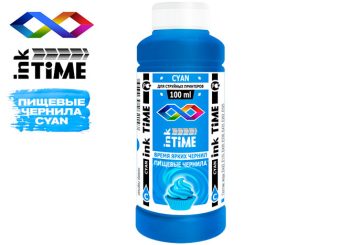 Чернила Пищевые InkTIme, Cyan (Голубой) 100 мл.